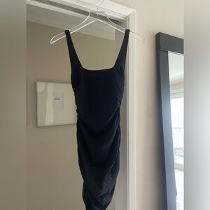 NWT ZARA RHINESTONE POLYAMIDE DRESS